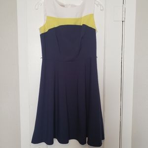 Casual navy blue dress